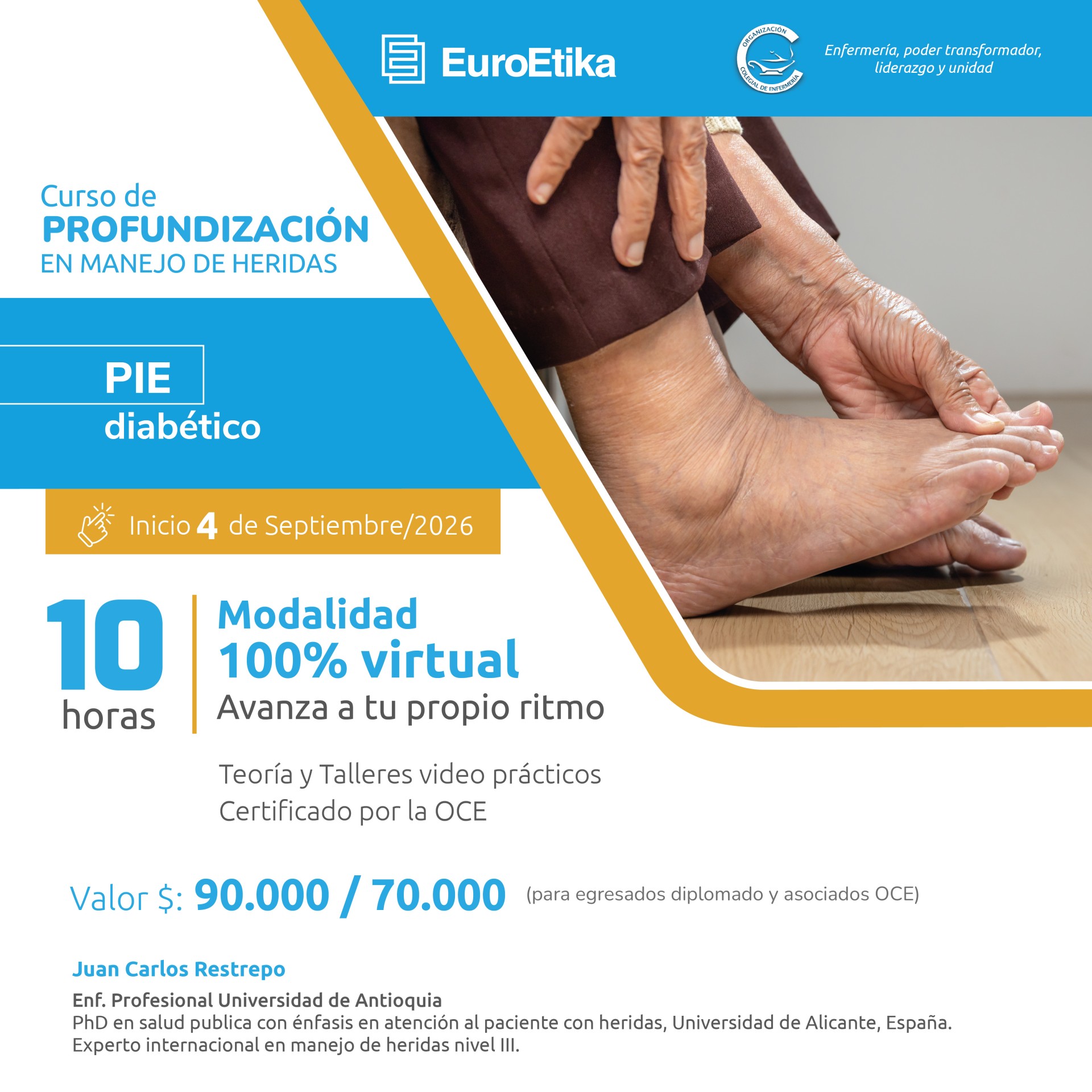 Curso Profundización Manejo de Heridas - Pie Diabético